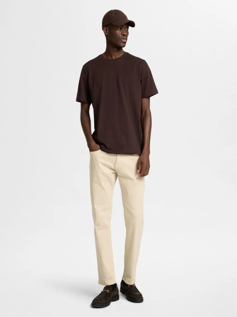 regular_tshirt_2.webp T-shirts>SELECTED REGULAR T-SHIRT Brown