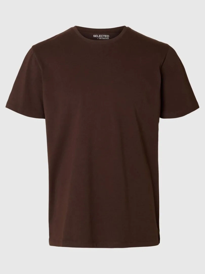 regular_tshirt_5.webp T-shirts>SELECTED REGULAR T-SHIRT Brown
