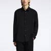 Skjorter>SELECTED RELAXED FIT SATINSKJORTE Black