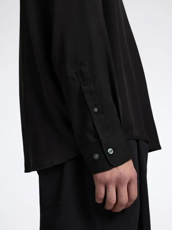 Skjorter>SELECTED RELAXED FIT SATINSKJORTE Black