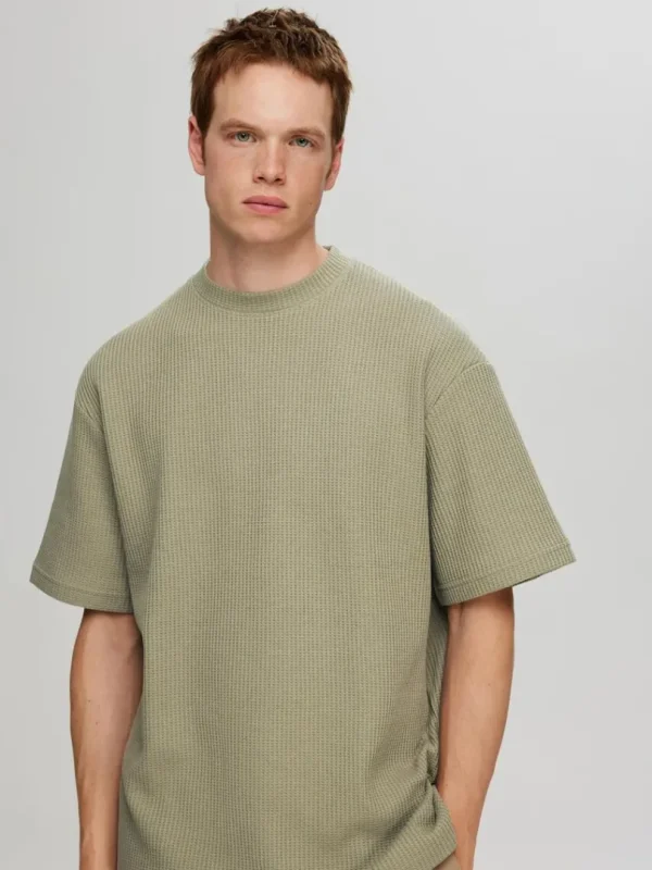 T-shirts>SELECTED RELAXED FIT VAFLET T-SHIRT Green