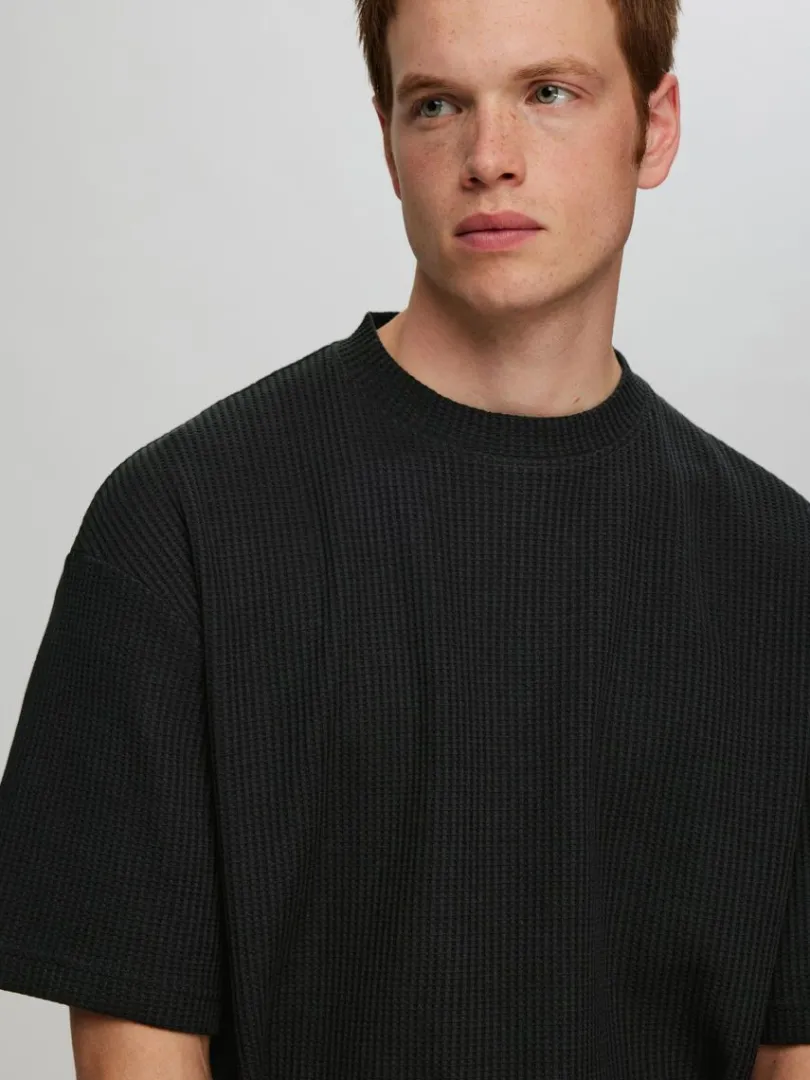 relaxed_fit_vaflet_tshirt_3.webp T-shirts>SELECTED RELAXED FIT VAFLET T-SHIRT Black