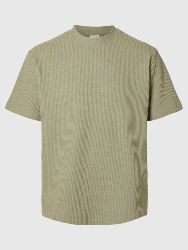 T-shirts>SELECTED RELAXED FIT VAFLET T-SHIRT Green