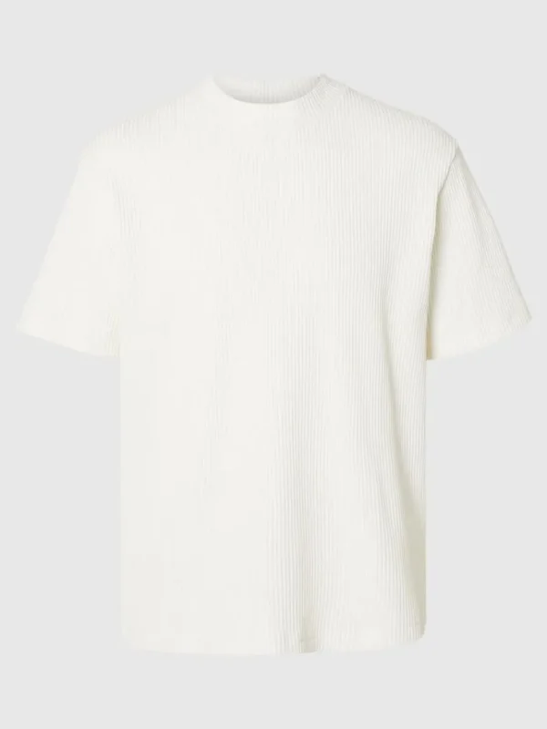 T-shirts>SELECTED RELAXED FIT VAFLET T-SHIRT White