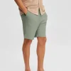 Shorts>SELECTED RIBBEDE SHORTS Green
