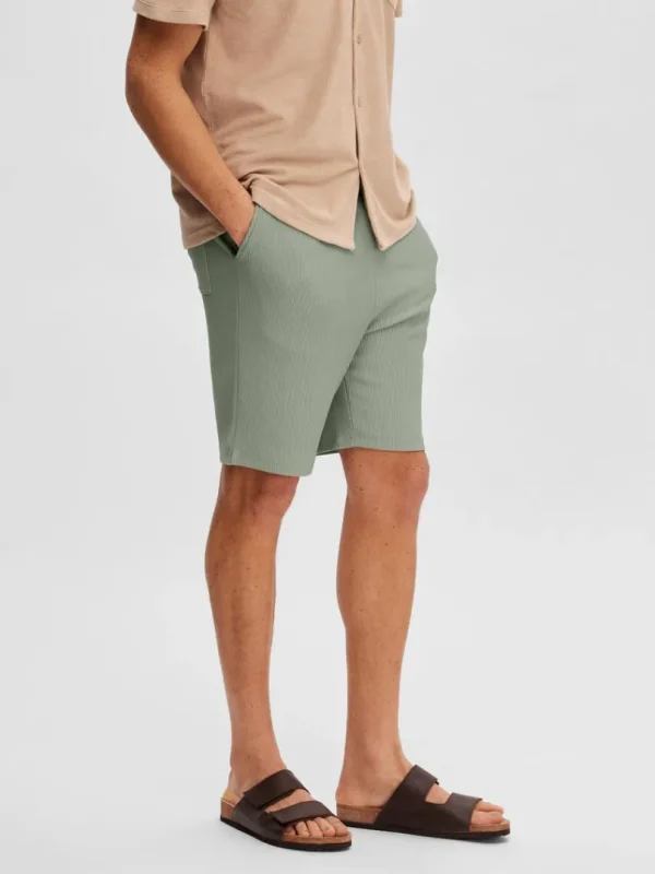 Shorts>SELECTED RIBBEDE SHORTS Green