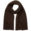 Accessories>SELECTED RIBBET HALSTØRKLÆDE Brown