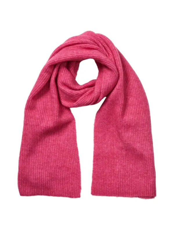 Accessories>SELECTED RIBBET HALSTØRKLÆDE Pink