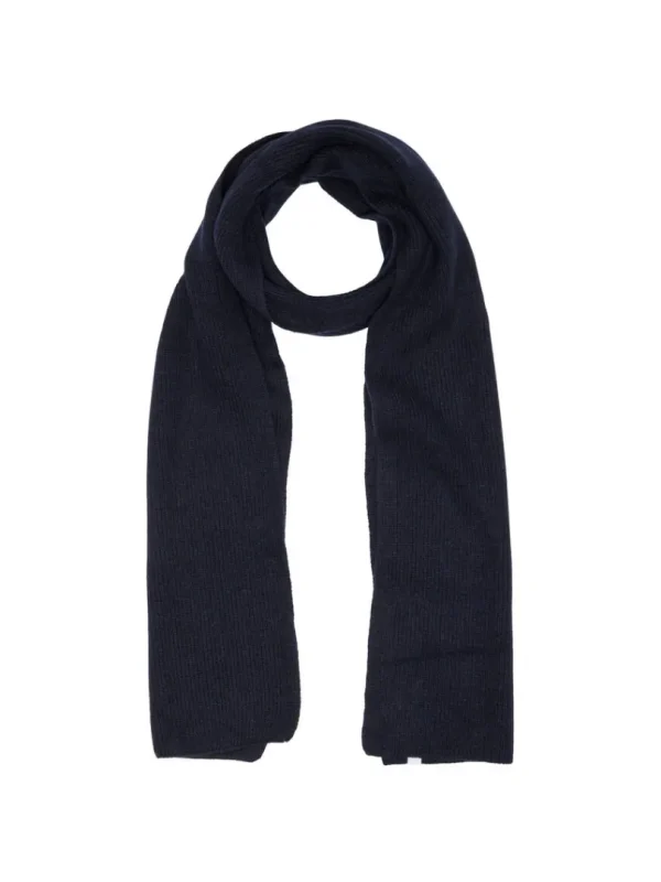 Accessories>SELECTED RIBBET HALSTØRKLÆDE Blue