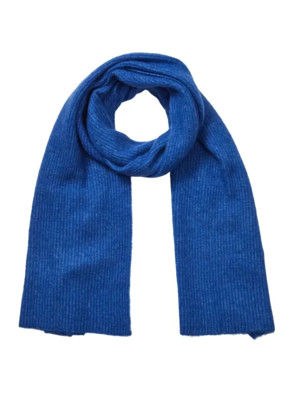 Accessories>SELECTED RIBBET HALSTØRKLÆDE Blue