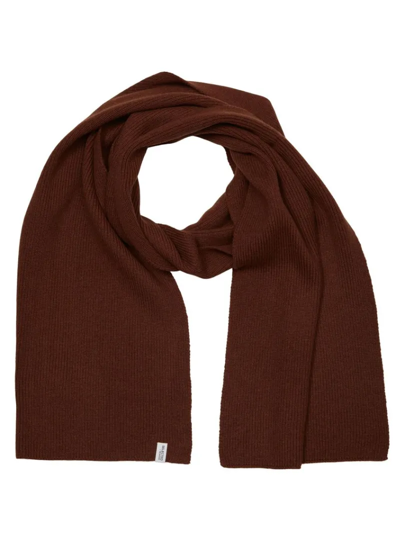 ribbet_halstrklde_2-3.webp Accessories>SELECTED RIBBET HALSTØRKLÆDE Brown