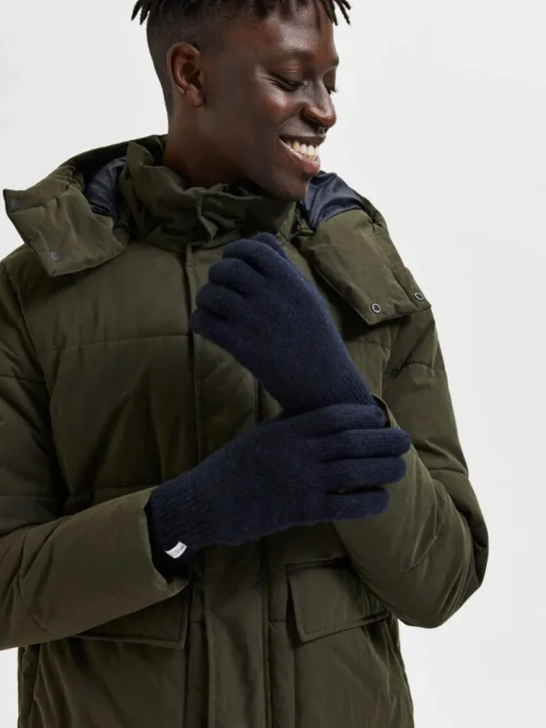 Accessories>SELECTED RIBBET HANDSKER Blue