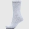 Accessories>SELECTED RIBBET STRØMPER Grey