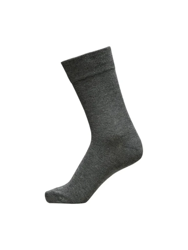 Strømper>SELECTED RIBBET STRØMPER Grey