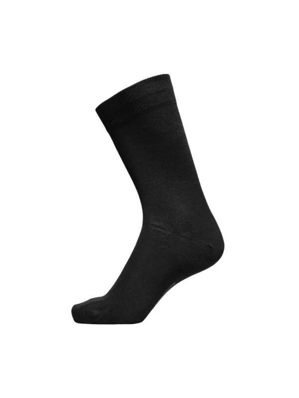 Strømper>SELECTED RIBBET STRØMPER Black
