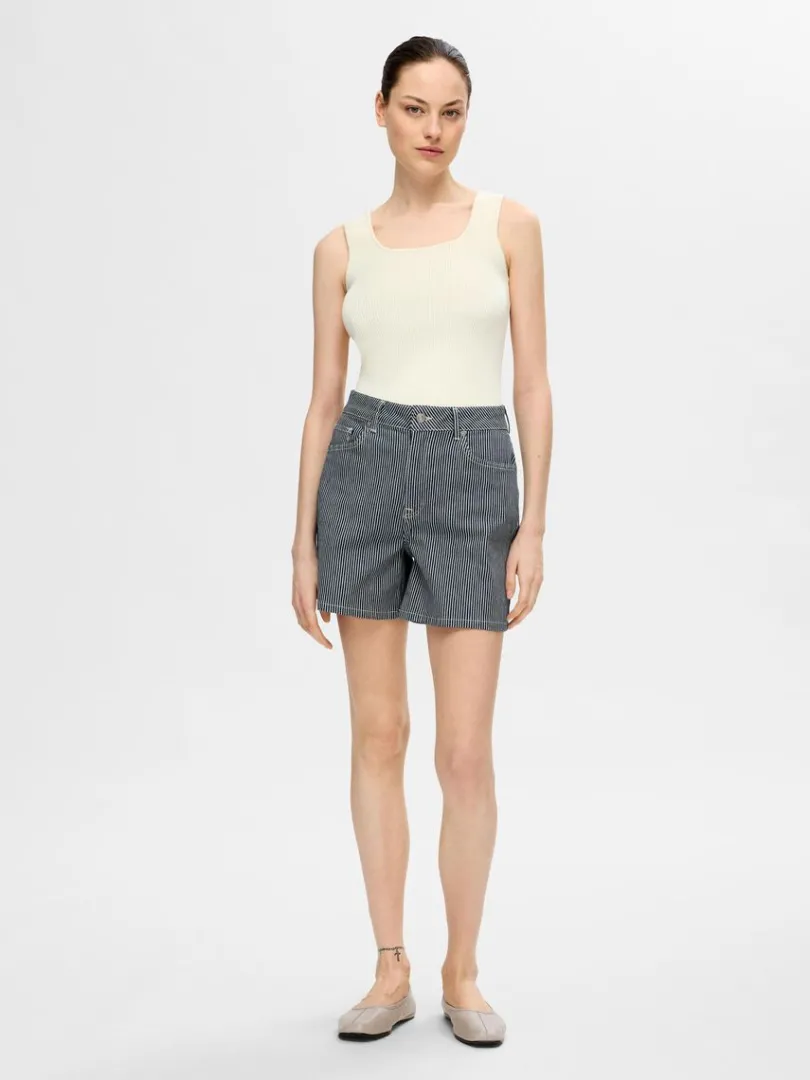 ribbet_tanktop_1-3.webp Toppe Og Bluser>SELECTED RIBBET TANKTOP Beige