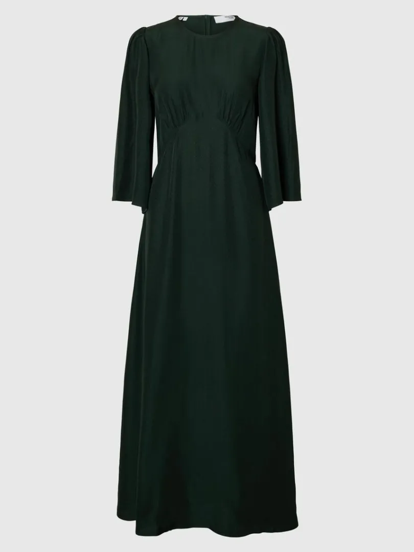rme_maxikjole_5.webp Kjoler>SELECTED 3/4-ÆRME MAXIKJOLE Green
