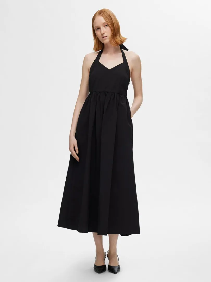 rmels_halterneckkjole_0.webp Kjoler>SELECTED ÆRMELØS HALTERNECK-KJOLE Black