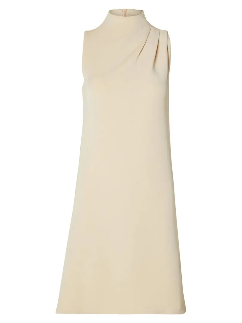 rmels_kort_kjole_5-1.webp Kjoler>SELECTED ÆRMELØS KORT KJOLE Beige
