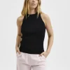 Toppe Og Bluser | Strik>SELECTED ÆRMELØS STRIKKET TOP Black