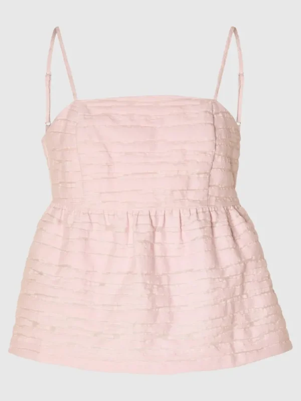 Toppe Og Bluser>SELECTED ÆRMELØS TOP Pink