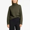 Strik>SELECTED RULLEKRAVE PULLOVER Green