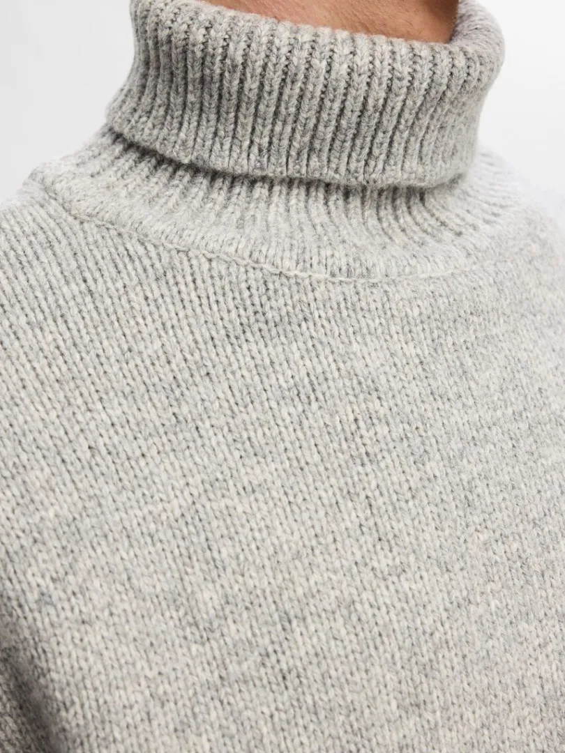 rullekrave_pullover_3-7.webp Strik>SELECTED RULLEKRAVE PULLOVER Grey