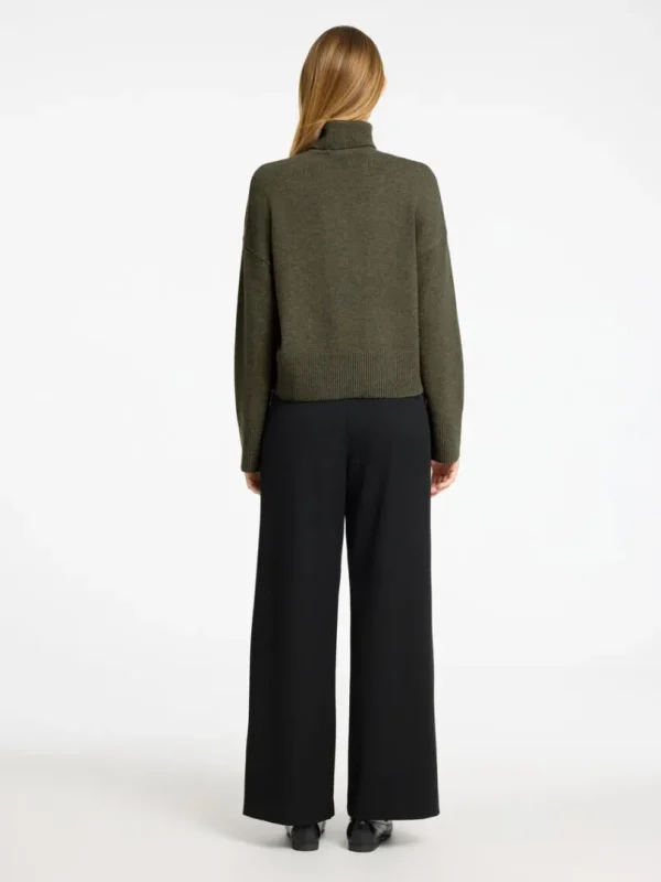 Strik>SELECTED RULLEKRAVE PULLOVER Green