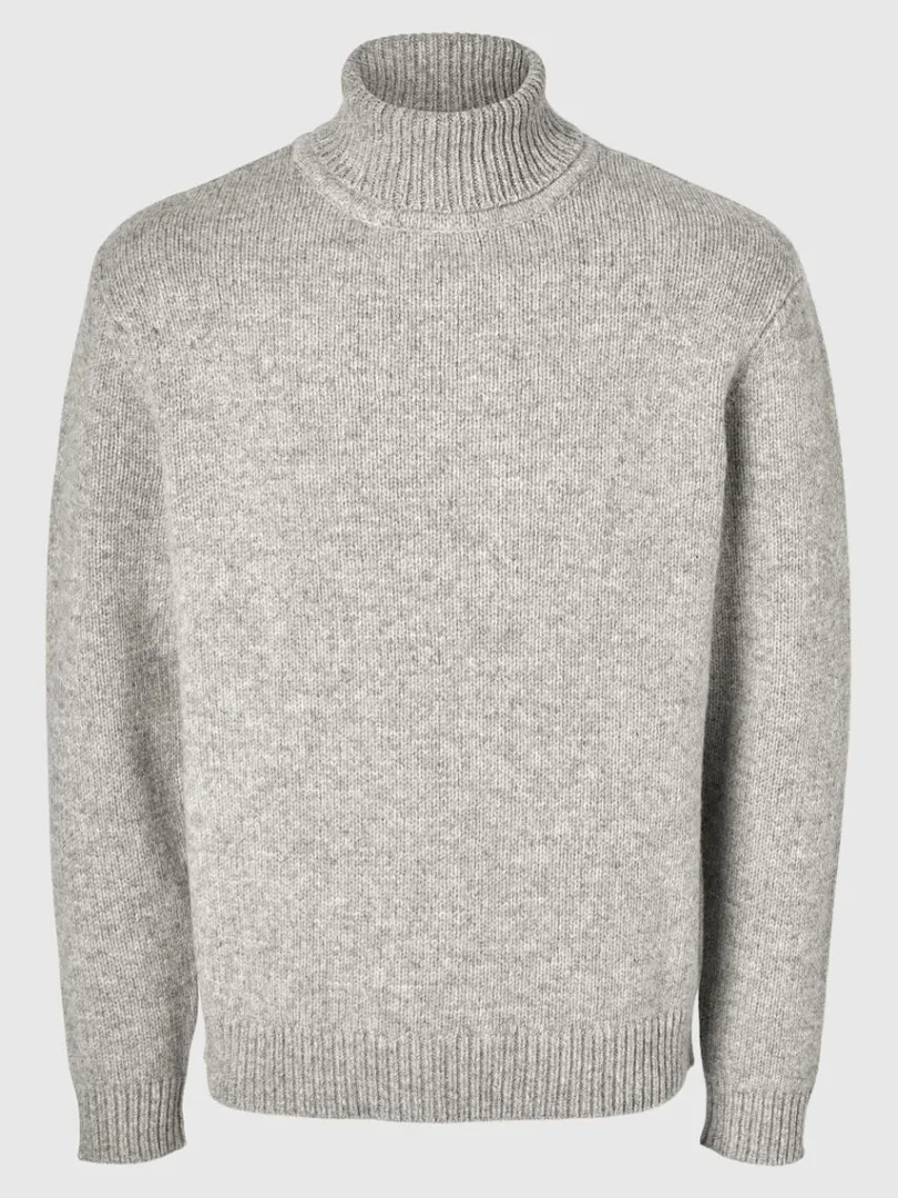 rullekrave_pullover_4-7.webp Strik>SELECTED RULLEKRAVE PULLOVER Grey