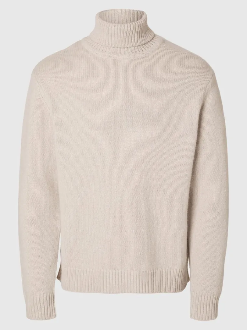 rullekrave_pullover_4-8.webp Strik>SELECTED RULLEKRAVE PULLOVER Beige