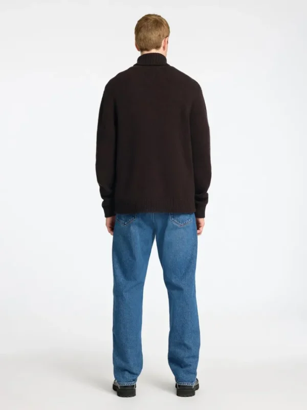 Strik>SELECTED RULLEKRAVE PULLOVER Brown