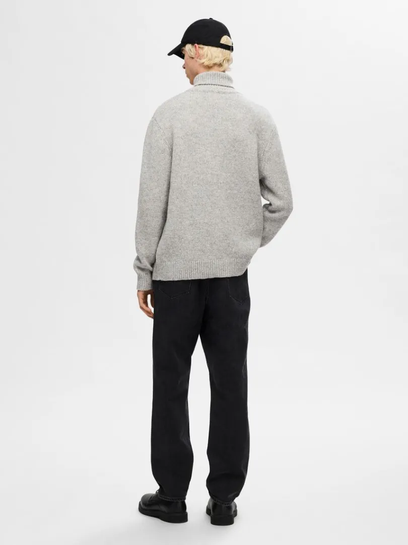 rullekrave_pullover_5-6.webp Strik>SELECTED RULLEKRAVE PULLOVER Grey