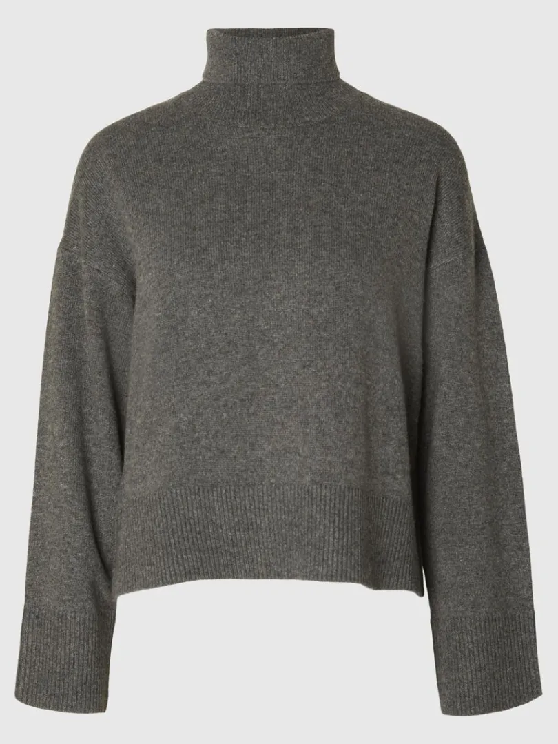 rullekrave_pullover_5.webp Strik>SELECTED RULLEKRAVE PULLOVER Grey
