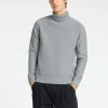 Strik>SELECTED RULLEKRAVE STRIKTRØJE Grey