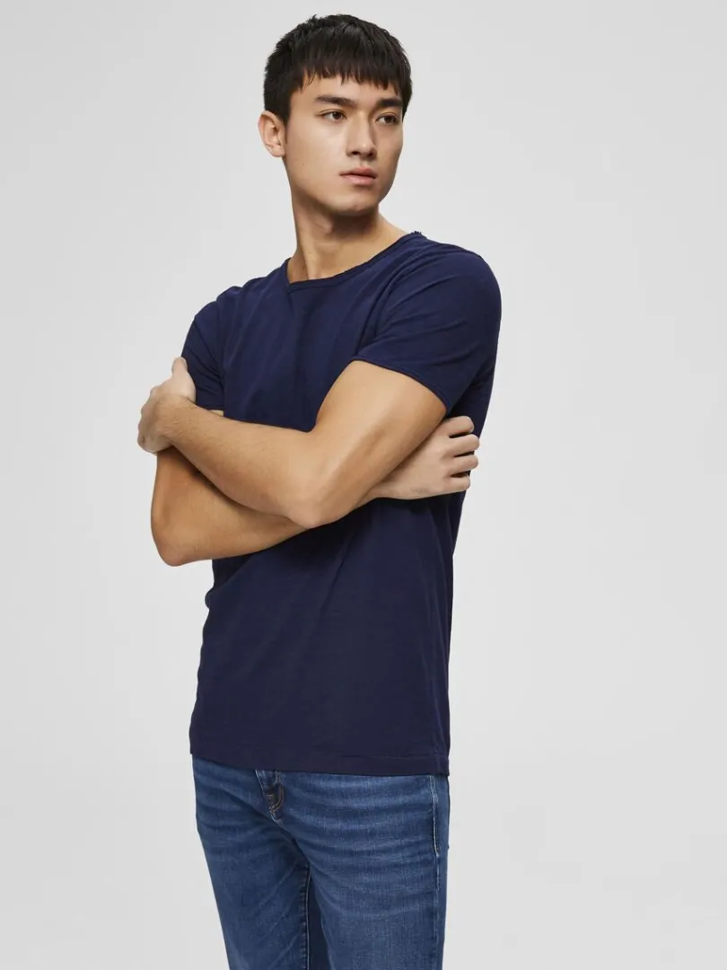rund_hals_tshirt_0-1.webp T-shirts>SELECTED RUND HALS T-SHIRT Blue