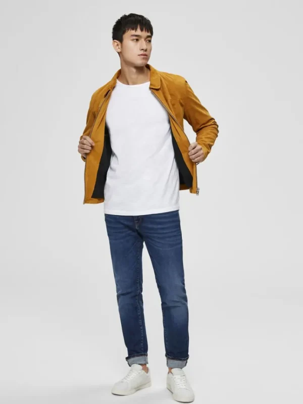 T-shirts>SELECTED RUND HALS T-SHIRT White