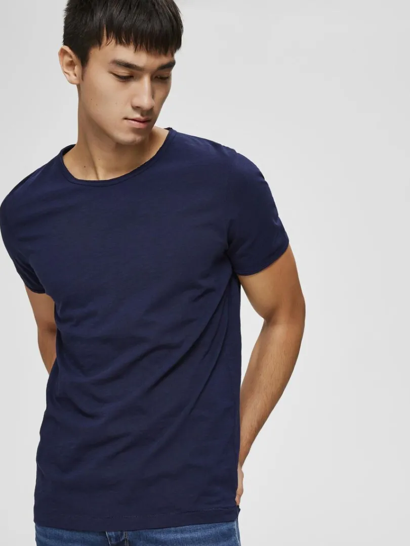 rund_hals_tshirt_2-1.webp T-shirts>SELECTED RUND HALS T-SHIRT Blue
