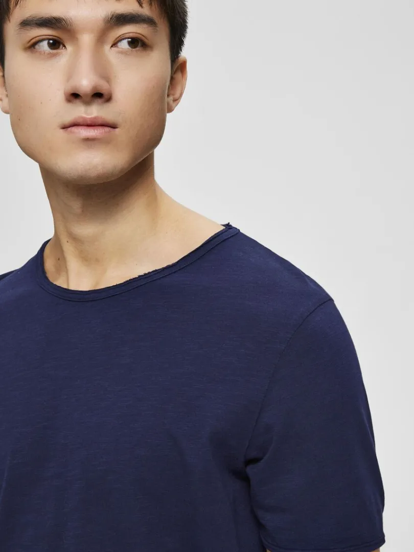 rund_hals_tshirt_3-1.webp T-shirts>SELECTED RUND HALS T-SHIRT Blue