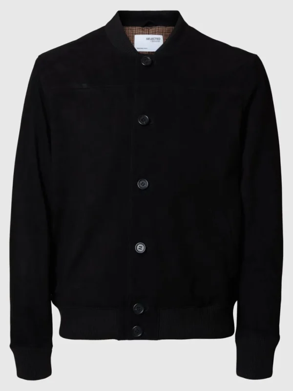 Overtøj>SELECTED RUSKIND BOMBERJAKKE Black