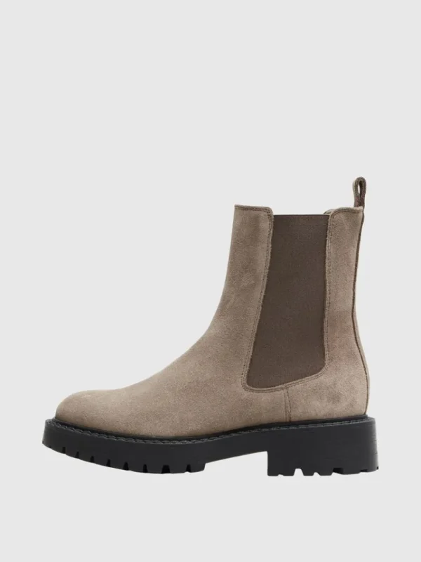 Sko>SELECTED RUSKIND CHELSEA-STØVLER Brown