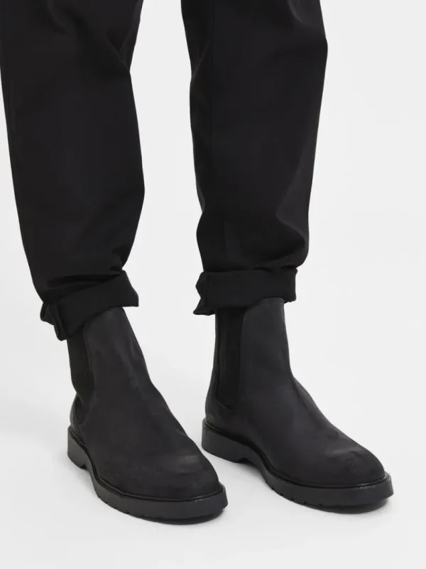 Sko>SELECTED RUSKIND CHELSEA-STØVLER Black