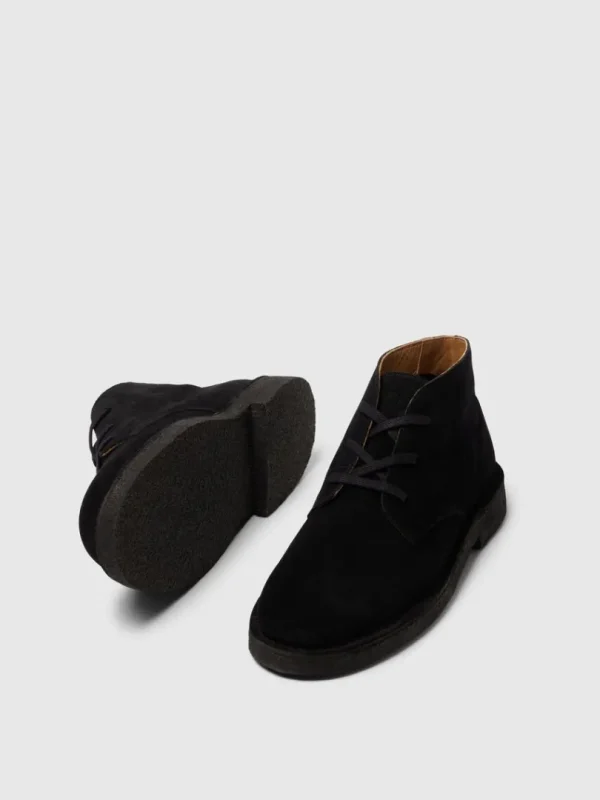 Sko>SELECTED RUSKIND DESERT BOOTS Black