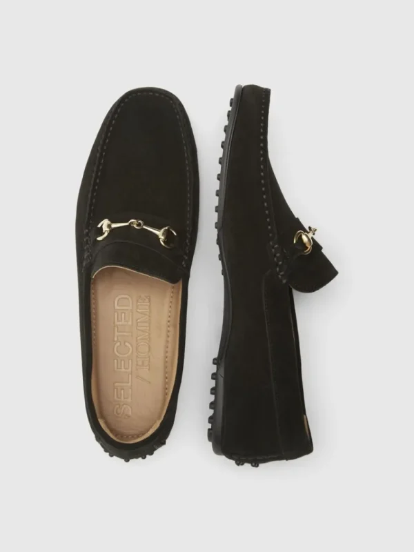 Sko>SELECTED RUSKIND HORSEBIT LOAFERS Black