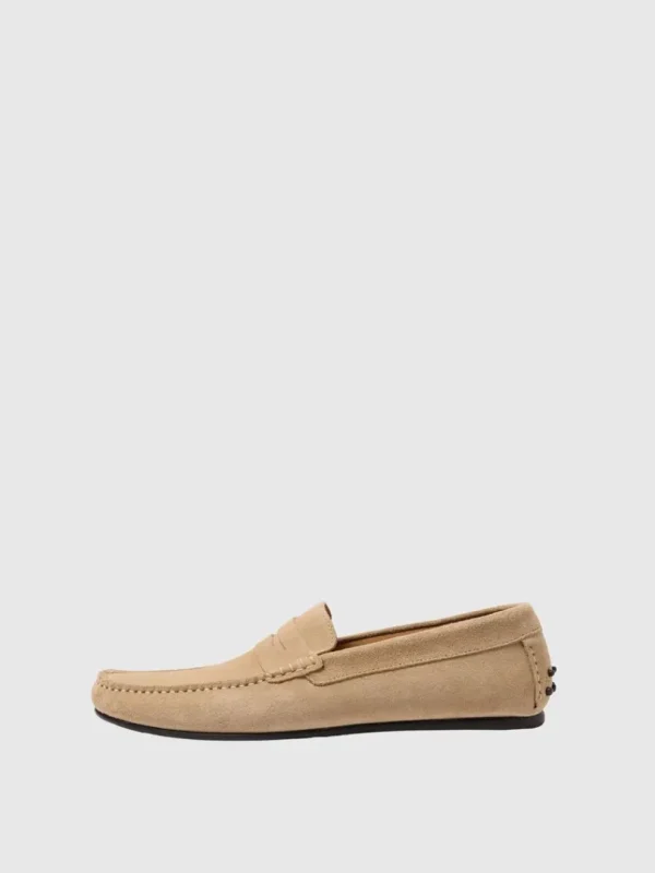 Sko>SELECTED RUSKIND LOAFERS Beige