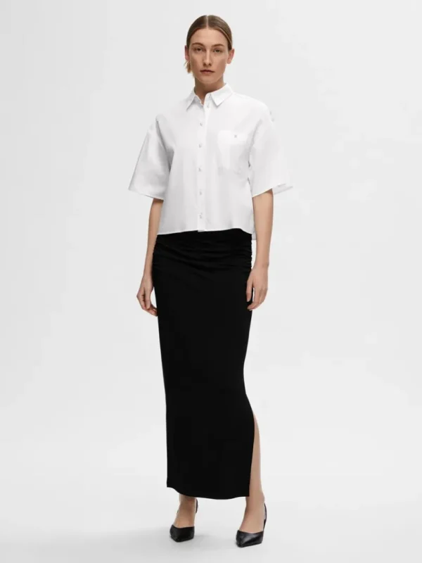 Nederdele>SELECTED RYNKET MAXINEDERDEL Black