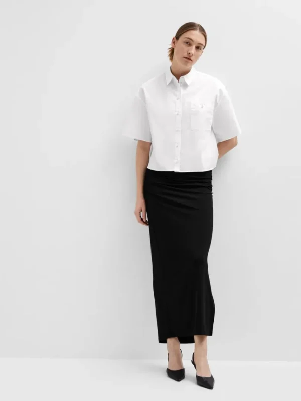 Nederdele>SELECTED RYNKET MAXINEDERDEL Black