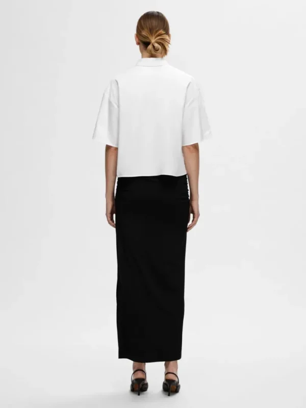 Nederdele>SELECTED RYNKET MAXINEDERDEL Black