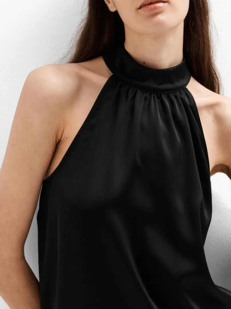 satin_halterneck_top_2-1.webp Toppe Og Bluser>SELECTED SATIN HALTERNECK TOP Black