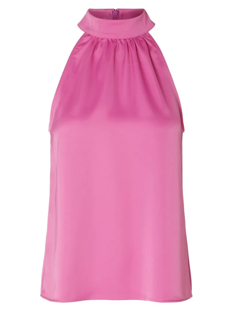 satin_halterneck_top_5.webp Toppe Og Bluser>SELECTED SATIN HALTERNECK TOP Pink