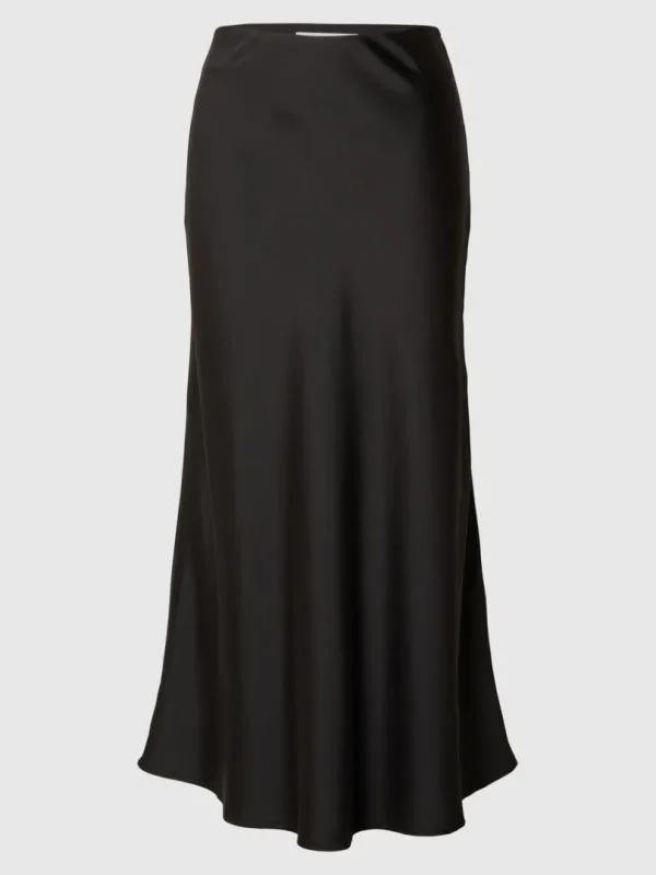 Nederdele>SELECTED SATIN MAXINEDERDEL Black